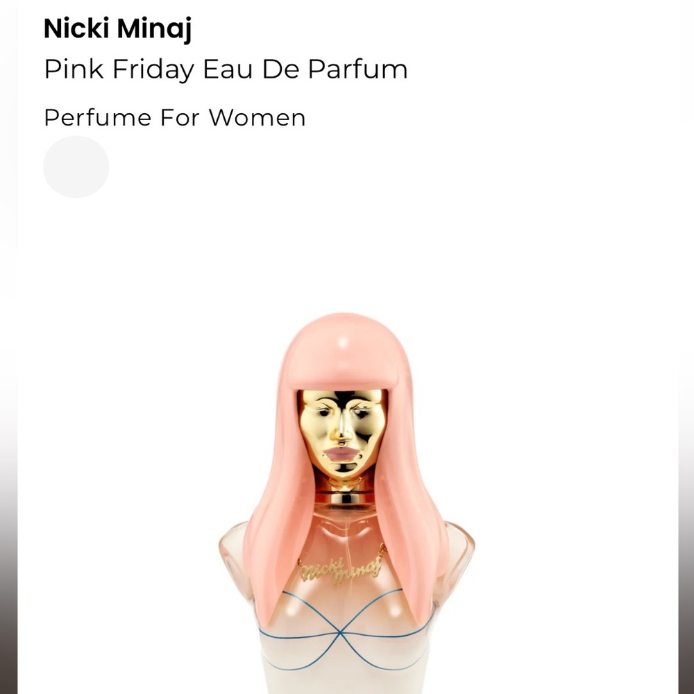 Nicki Minaj Pink & Gold Pink Friday Collectible Perfume Bottle